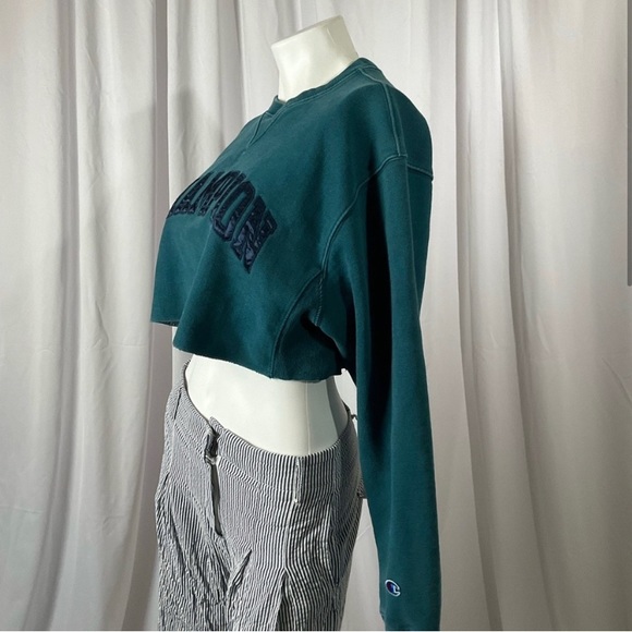 NWT CHAMPION Vintage Womens Crop Hoodie Medium - Picture 3 of 4